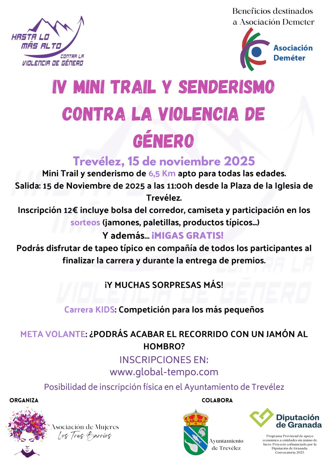 IV CARRERA CONTRA LA VIOLENCIA DE GNERO TREVELEZ 2025